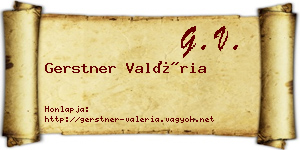 Gerstner Valéria névjegykártya