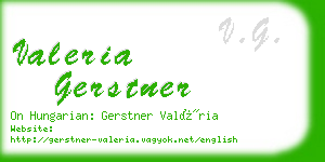 valeria gerstner business card